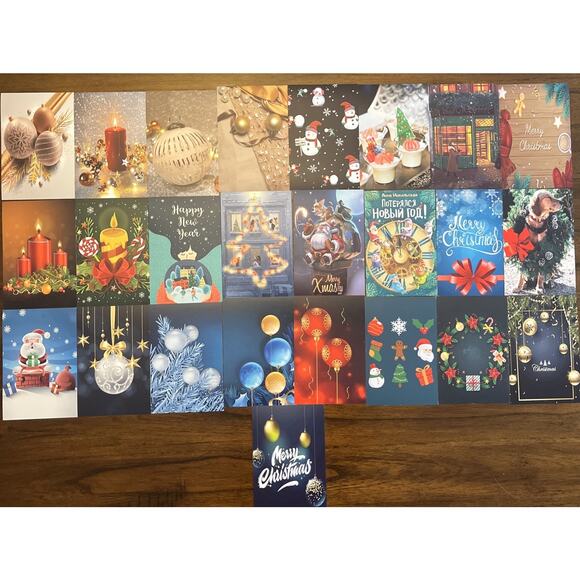 70 Pack Christmas Cardstock Wall Art Collage Holiday Decor - Picture 2 of 7